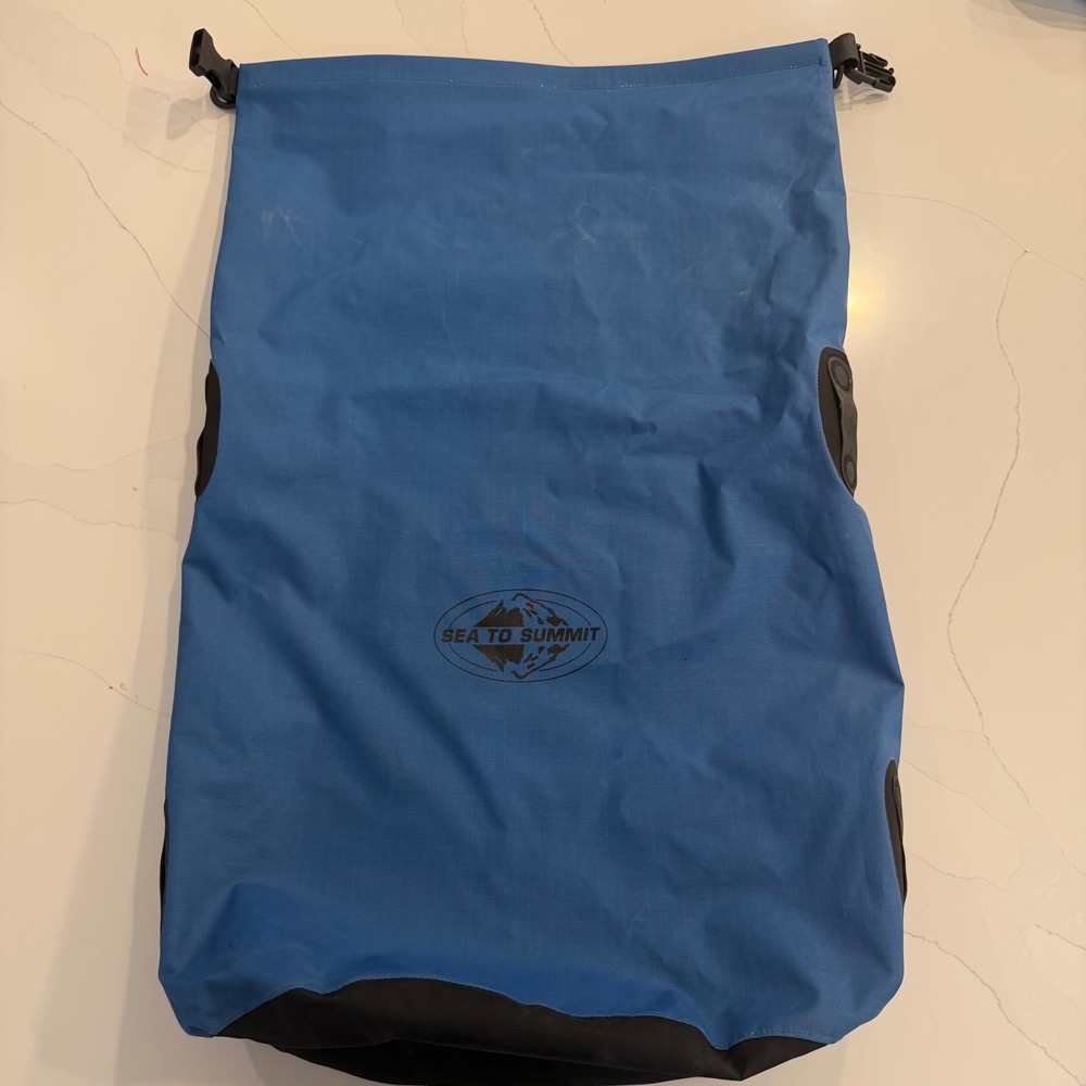 Sea to Summit 35L Big River Dry Bag Blue Waterproof Roll Top Heavy Duty Sack